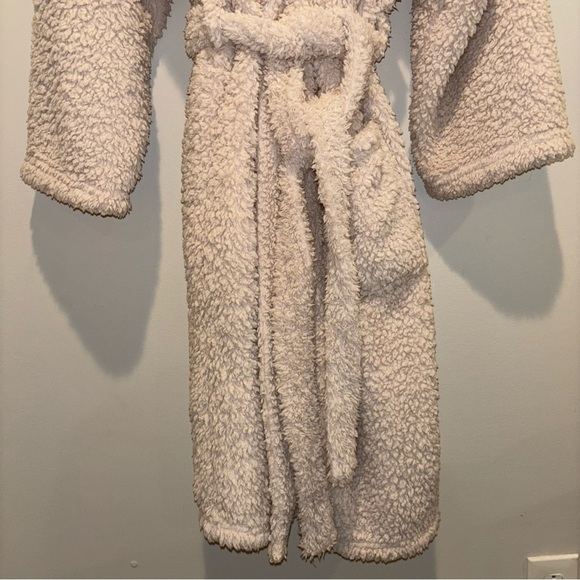 Pottery Barn Teddy Bear Robe Tan Size L Cozy Fleece Robe - Picture 3 of 13